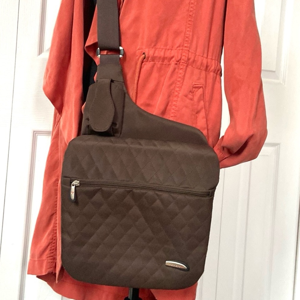 Travelon Quilted Anti Theft Sling Crossbody Gem